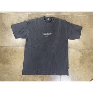 Los Angeles Apparel 6.5 Oz T-Shirt Mens Sz L Faded Black Cotton Made in USA